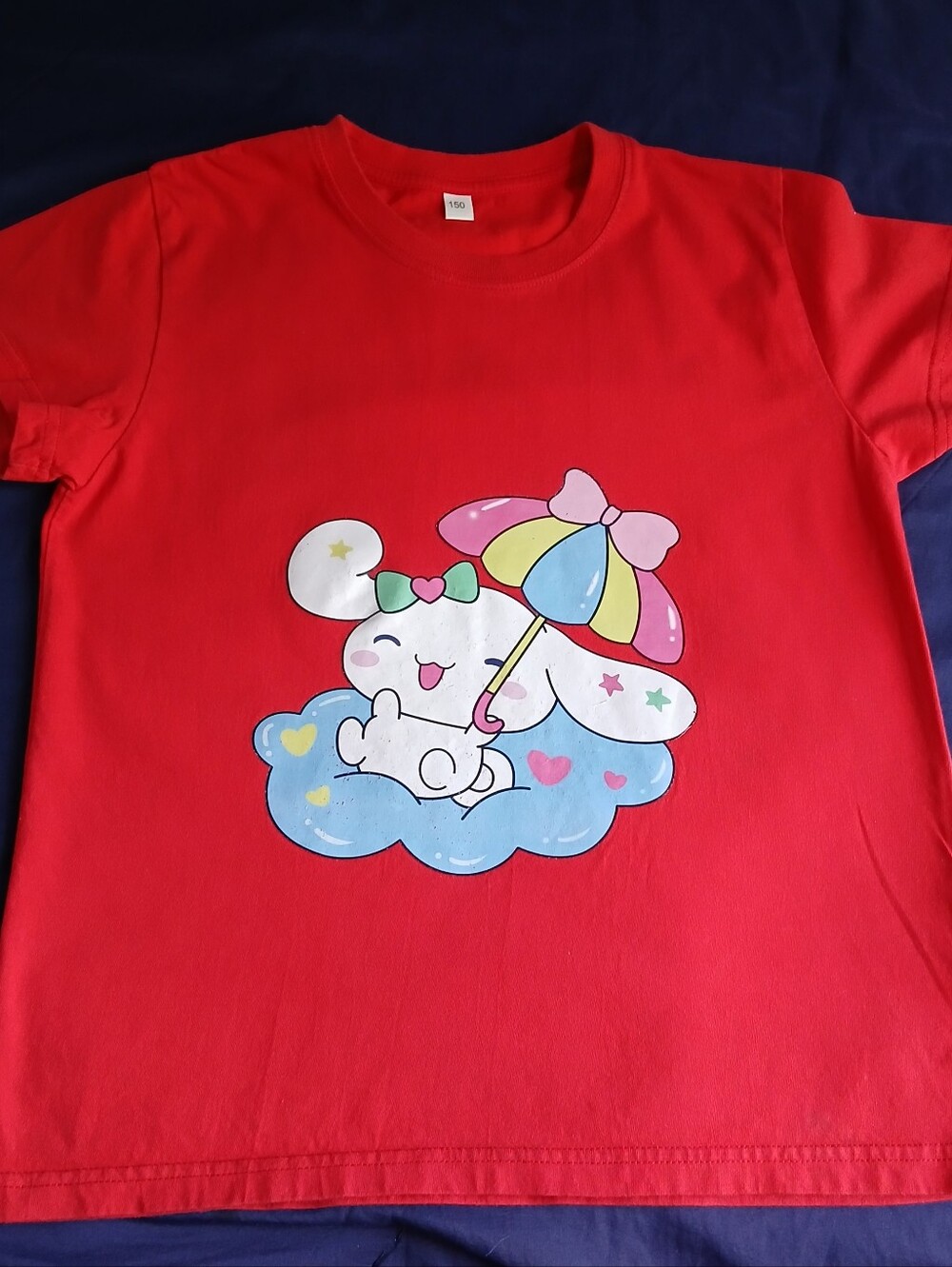 Red Sanrio Cinnamoroll tee (10-12)